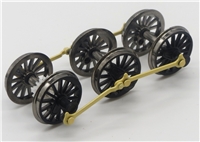 Class 08 Wheelsets - pale yellow rods 32-100