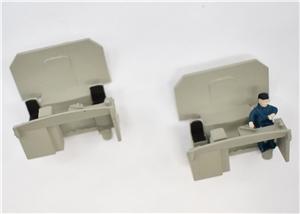 Class 44/45/46 Cab interior set - grey with black seats 32-651A