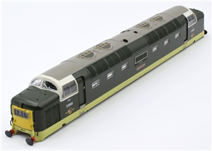 Class 55 DelticBodyShellD9009AlycidonTwoToneGreenSmlYellowPanel371-285