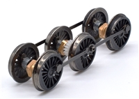 N Class Complete Wheelset With Rods - Weathered