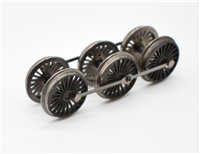 Rebuilt Royal Scot Wheelsets - black weathered 372-579