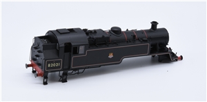 Std 3MT Tank 2-6-2 Loco Body BR Lined BlackEarlyEmblem '82021' 31-981