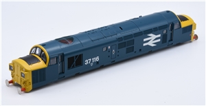 Class 37/0 Body - 37116 BR Blue large logo yellow ends 32-781SD/DS