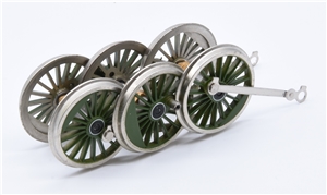 V2 2021 Wheelset Green (Silver Rims And Rods) 35-200