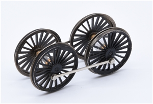 Improved Precedent Wheelset - Black With Silver Rods 35-160NRM