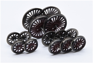 City Class 4-4-0 Wheelset With Tender/bogie Axles  - Red  31-725NRM