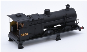 4F Loco Body - LMS Black (Johnson/Deeley Tender) - '3851' 31-880