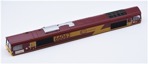 Class 66 Body - 66062 in Euro Cargo Rail ( EWS ) red/yellow 32-725W