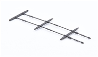 BR Std 5MT Brake rods - tender - weathered black 32-500