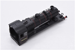 Ivatt 2mt 2-6-0 Tender LocoBody46443 BRLined Blk Late crest 372-628