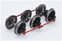 Class 08 Wheelsets - red rods, white lining 32-109