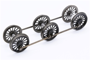 3F Jinty Wheelset - Black 32-225