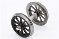 A1 4-6-2 tender wheels - black spoked - single 32-550
