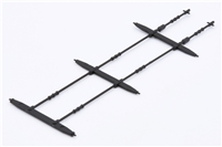 9F tender brake rods - Black 32-850