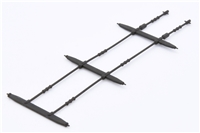 9F tender brake rods - Weathered Black 32-850