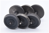 K3 2-6-0 tender wheels - black Weathered- set 3 32-275