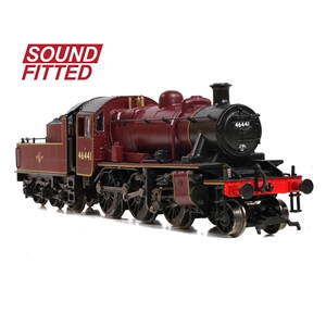 LMS Ivatt 2MT 46441 in BR Lined Maroon (Late Crest)