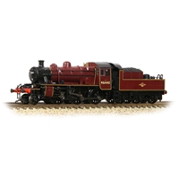 LMS Ivatt 2MT 46441 in BR Lined Maroon (Late Crest)