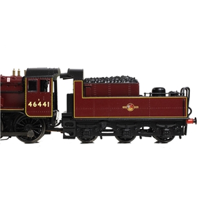 LMS Ivatt 2MT 46441 in BR Lined Maroon (Late Crest)