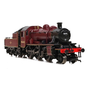 LMS Ivatt 2MT 46441 in BR Lined Maroon (Late Crest)