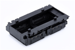 class 47 Battery Boxes black with yellow dots  - ASM5  31-661DS