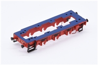 Class 08 Red Underframe Blue footplate BlackBuffers/Steps 371-020K